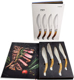 Load image into Gallery viewer, Angus Stainless Steel Steak 4-Piece Knife Set with Stamina Wood Handle SK-20
