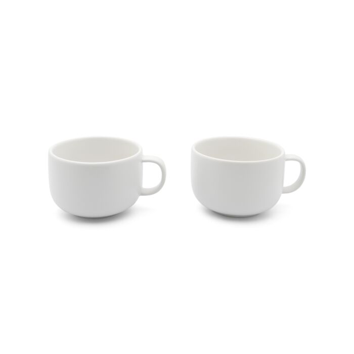 Tea cup Umea, white, set of 2