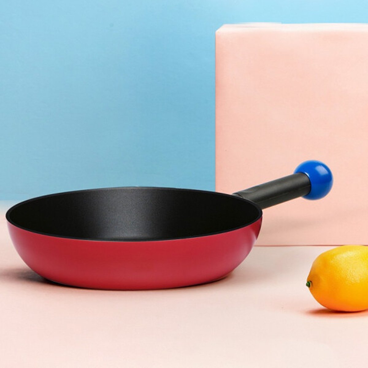 Red/Blue 9.5" Bubble Fry Pan