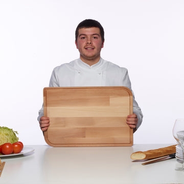 RIALTO CUTTING BOARD IN SOLID BEECHWOOD 20 x 13 x 3/4 inches