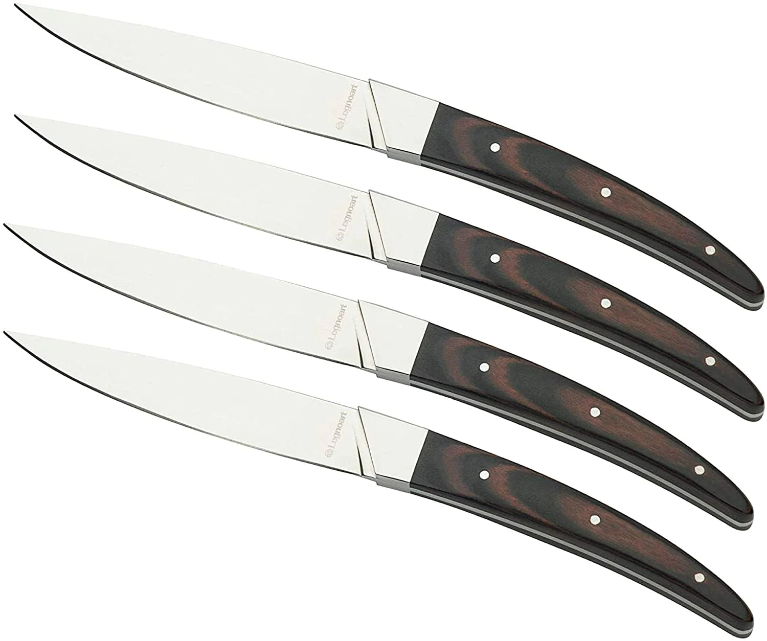 Portehouse 4-piece Steak Knife Set with Chocolate Wood Handle SK-7A