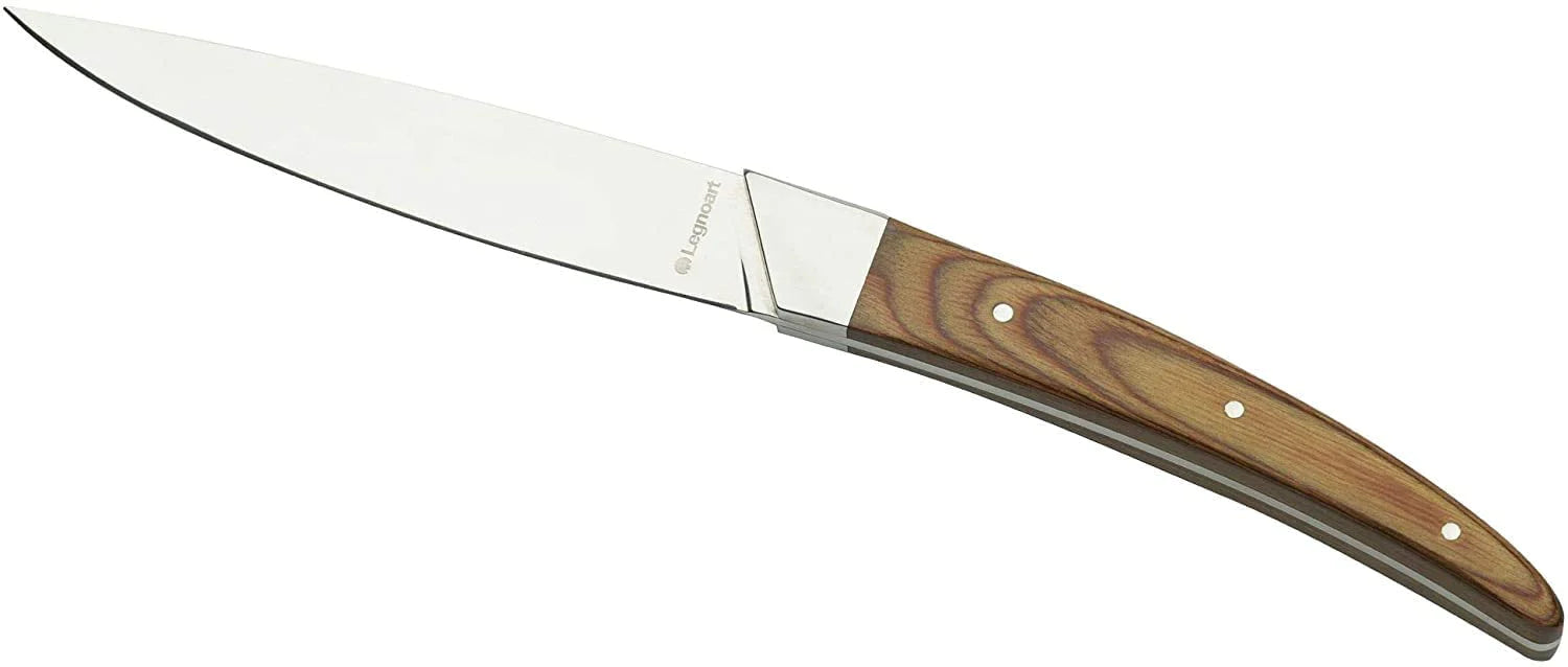 Porterhouse 4-piece Steak Knife Set with Natural Wood Handle SK-7B