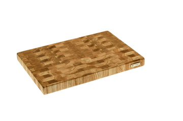 Butcher Chopping Board - End Grain Natural Oak Wood