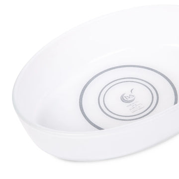 SINTESI COATED GLASS 7" X 10" SMALL OVAL BAKING DISH