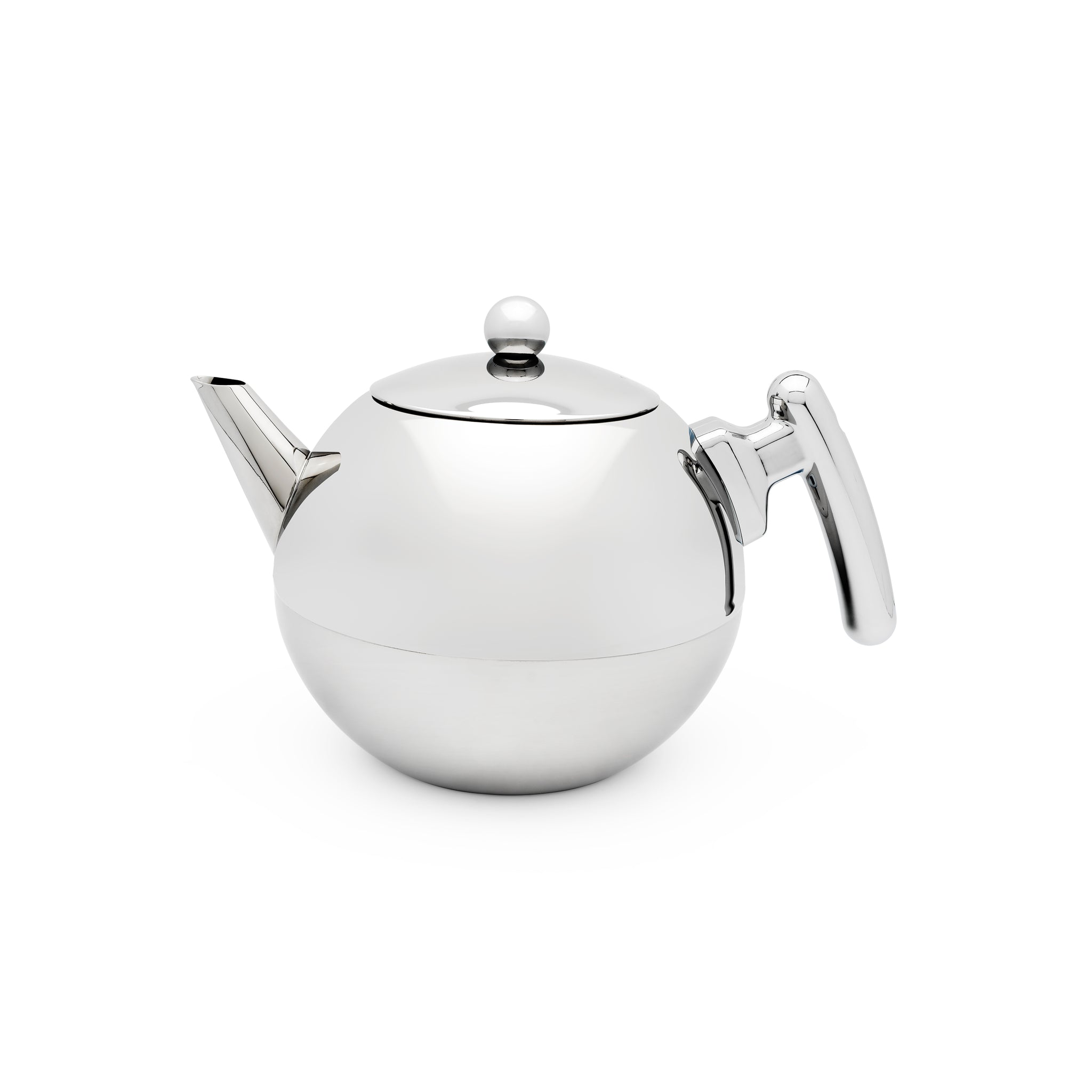 41 fl. oz. Double Wall Bella Ronde Flat Bottom Chrome