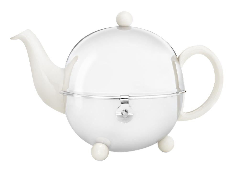 1301W Teapot Ceramic/SS Spring White COSY