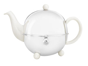 1301W Teapot Ceramic/SS Spring White COSY