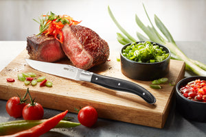Steak knife set BASCO, 4 pcs. in an elegant pine box