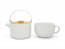 Load image into Gallery viewer, Tea for one Umea, white, with bamboo lid
