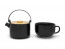 Load image into Gallery viewer, Tea for one Umea, black, with bamboo lid
