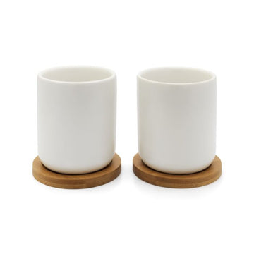 Tea mug Umea, white, set of 2