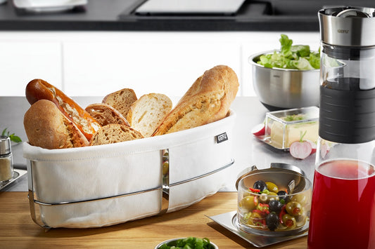 Bread Basket Oval White 33661
