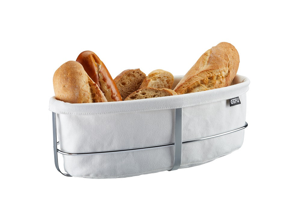 Bread Basket Oval White 33661
