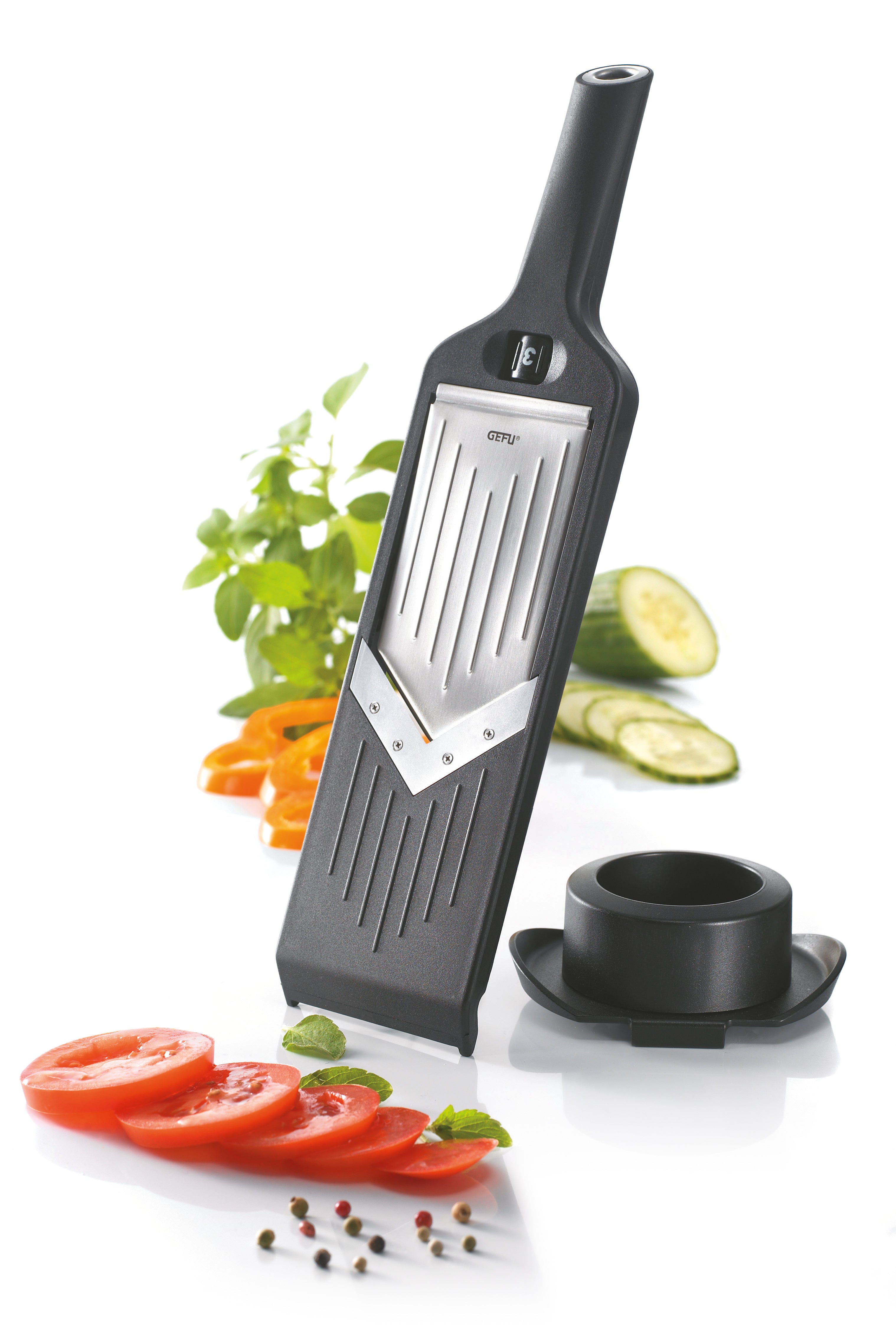Adjustable Hand Mandolin V-Slicer - VIOLI 50440 – Gourmet Kitchenworks
