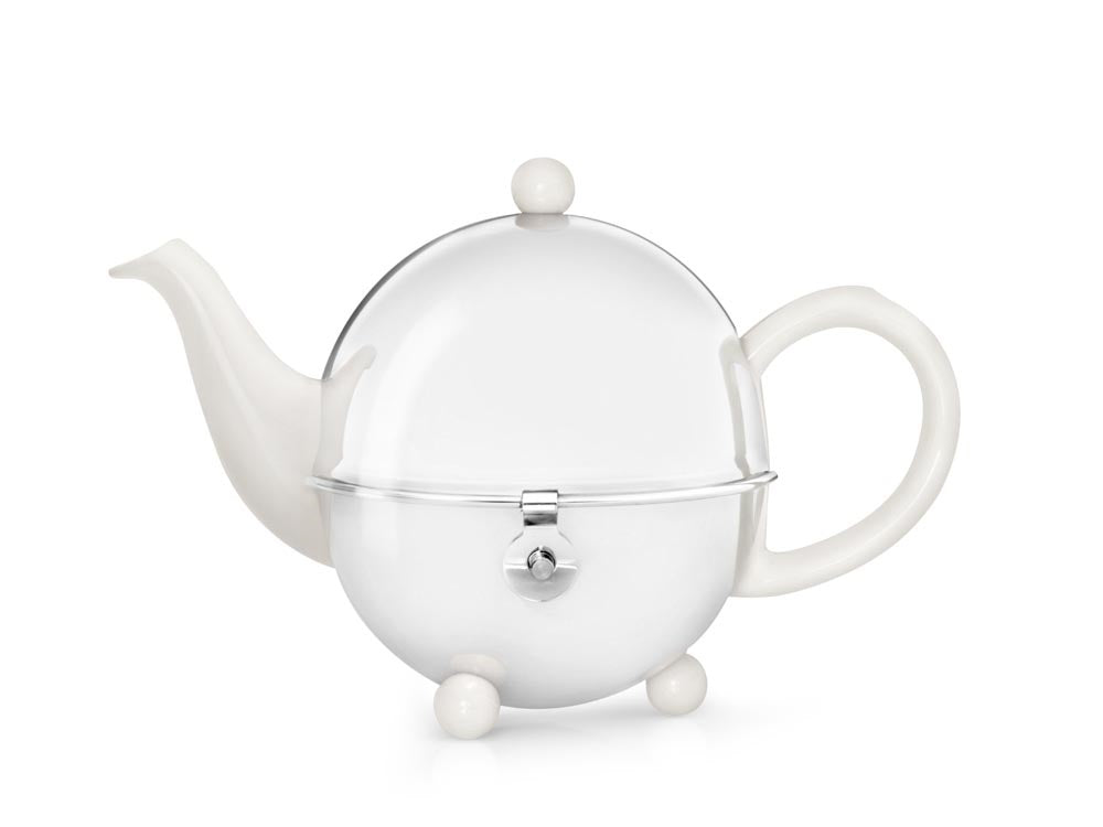 Bredemeijer 1L Ceramic Teapot with Warmer Set | Red