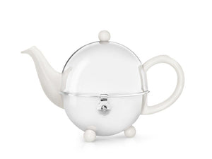1300W Teapot Ceramic/SS White COSY