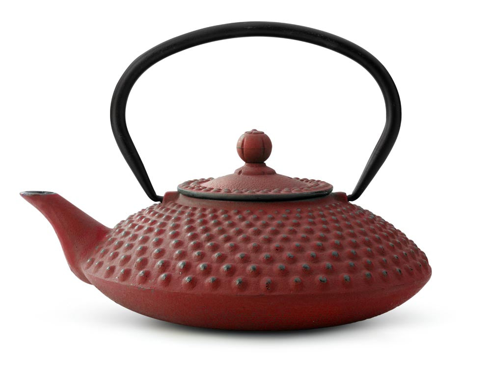 42 fl oz Teapot Cast Iron Red XILIN