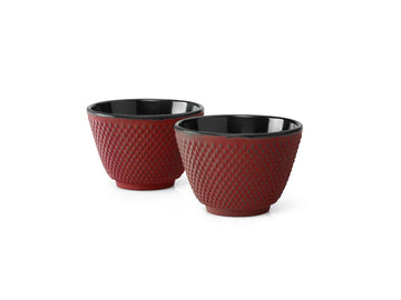 Tea Mugs Cast Iron Red XILIN