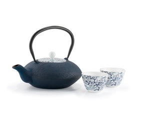 40 fl oz Cast Iron Teapot with Porcelain Lid Yantai
