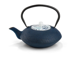 40 fl oz Cast Iron Teapot with Porcelain Lid Yantai