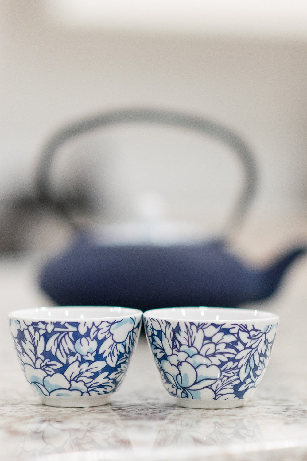 Cups Yantai Blue Set of 2