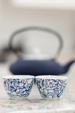 Load image into Gallery viewer, Cups Yantai Blue Set of 2
