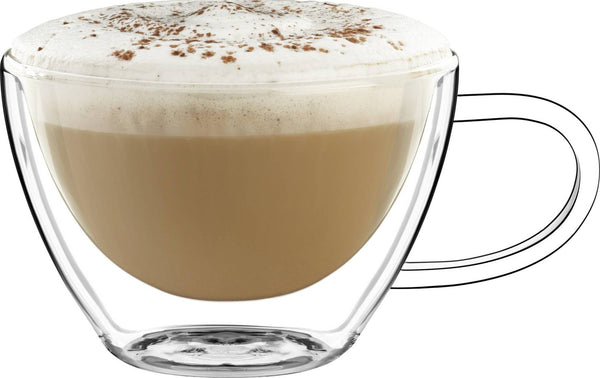 13 fl oz. Double Wall Cappuccino Mug - Set of 2 – Gourmet Kitchenworks