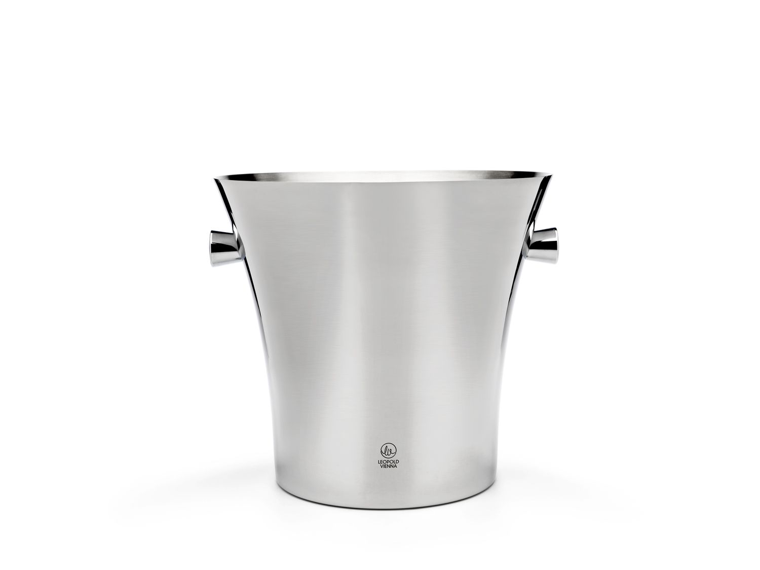 Champagne cooler single walled with grips, stainless steel