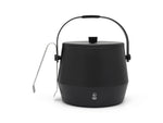 Load image into Gallery viewer, Ice bucket with lid and tongs, stainless steel matt black
